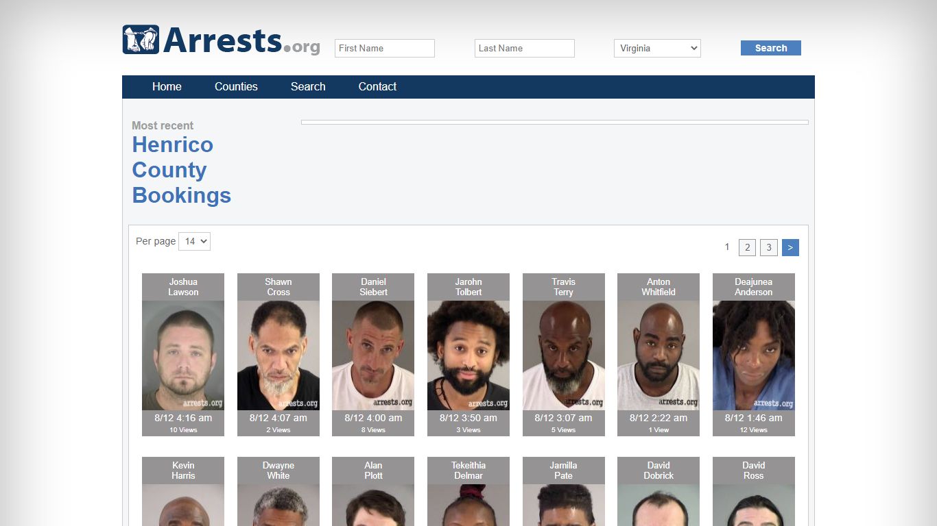 Henrico County Arrests and Inmate Search